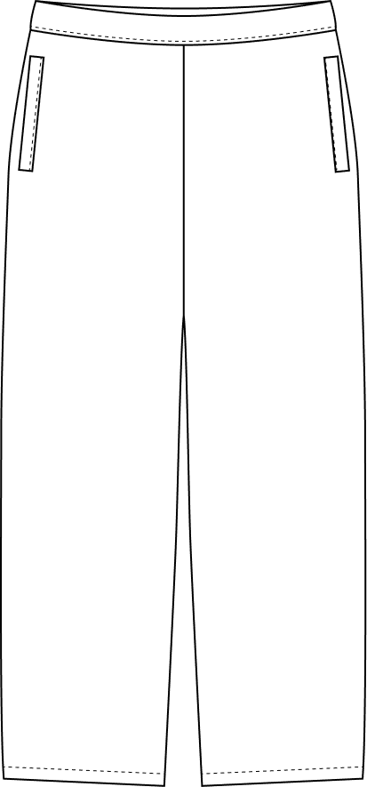 Pants front blueprint