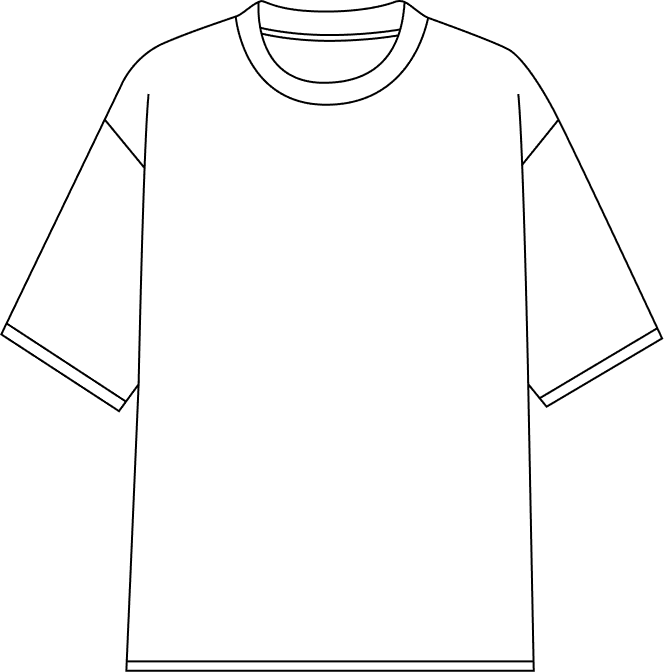T-shirt front blueprint